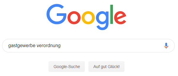 Anmeldung Gastgewerbe Verordnung